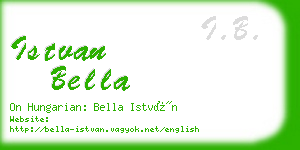 istvan bella business card